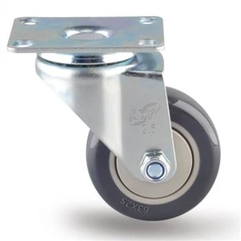 2.5 Nti PU Tread PP Tub Ntxhais Hloov Rau Casters Rau Trolleys