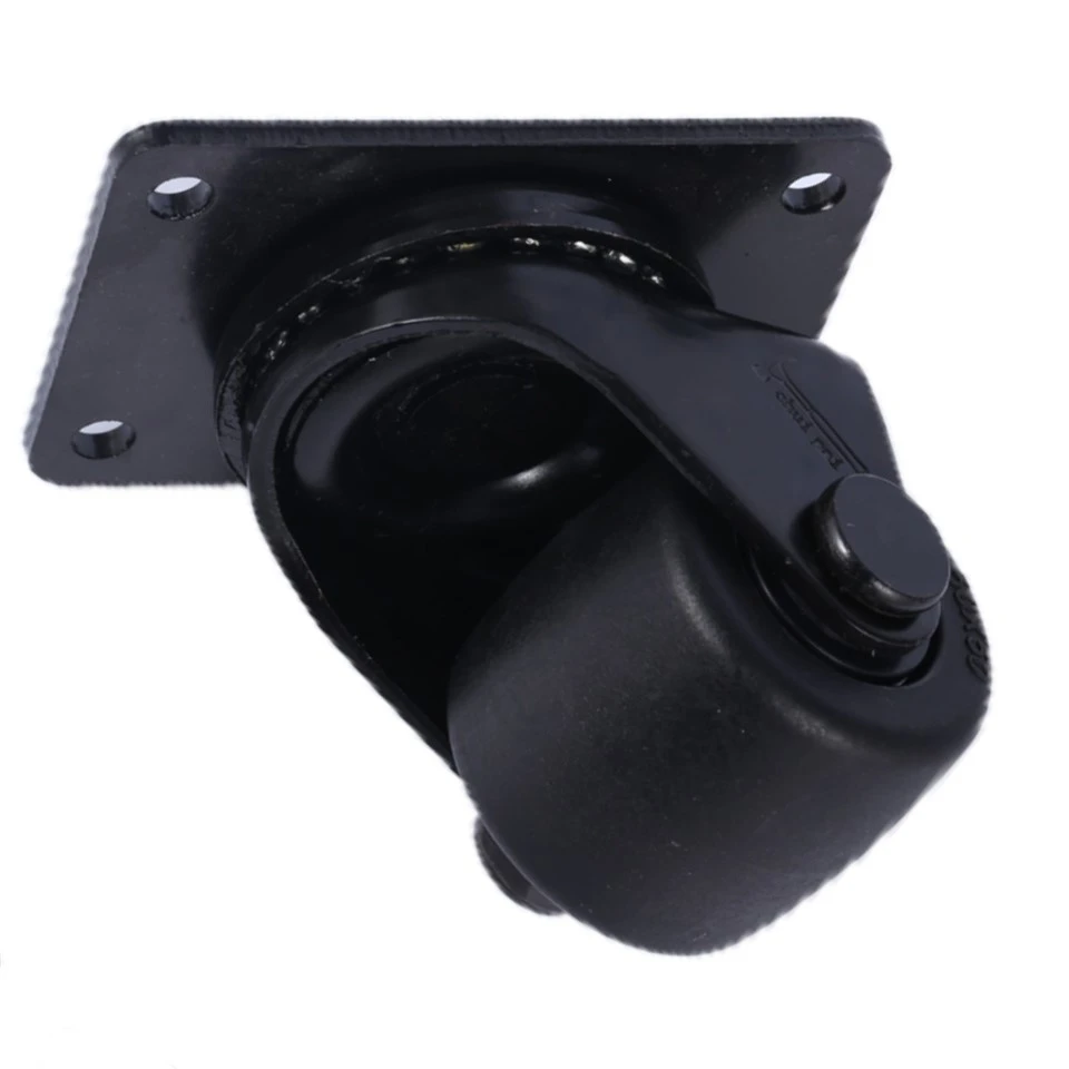 low profile plate machine casters